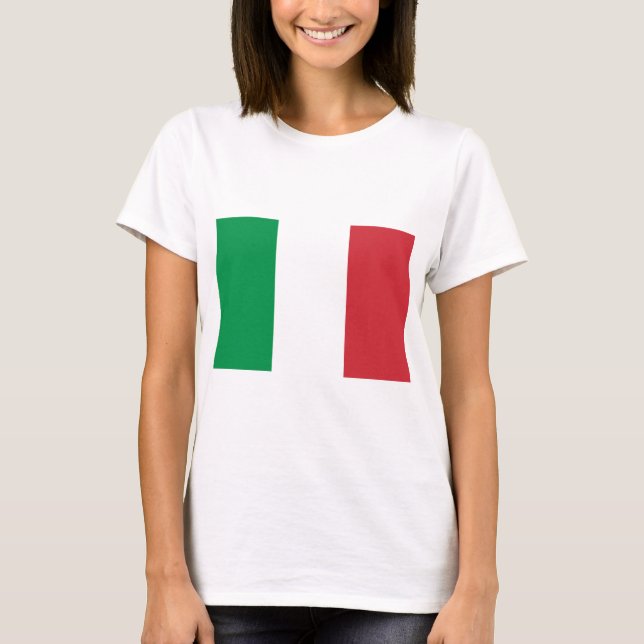 T-shirts Bandeira italiana (Frente)