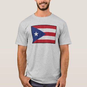 T-shirts Bandeira lisa de Puerto Rico