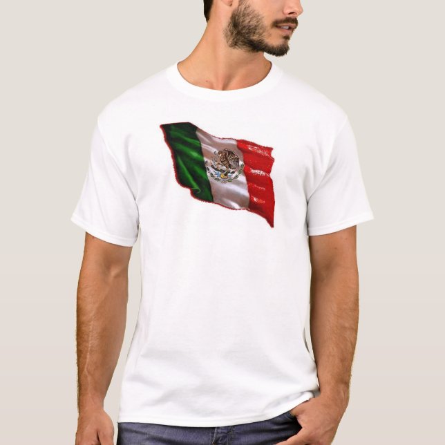 T-shirts bandeira mexicana (Frente)