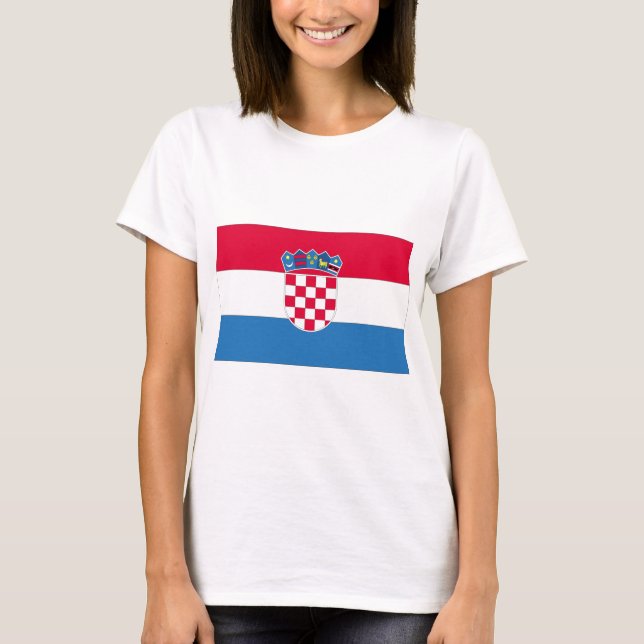 T-shirts Bandeira Nacional Croata (Frente)