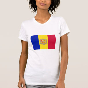T-shirts Bandeira Nacional de Andorra