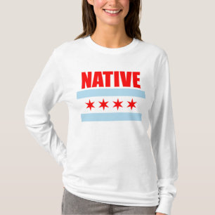 T-shirts Bandeira nativa de Chicago
