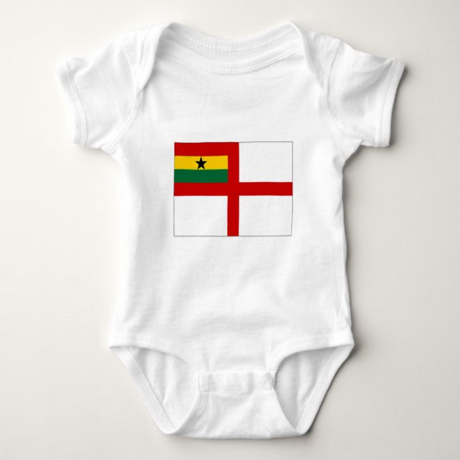 T-shirts Bandeira naval de Ghana (Frente)