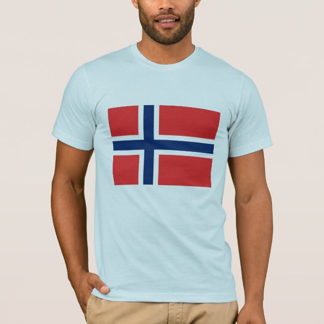 T-shirts Bandeira norueguesa (Frente)