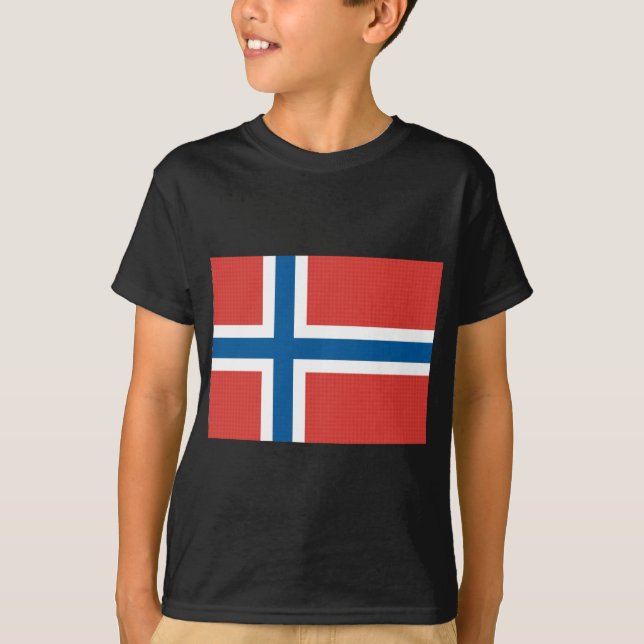 T-shirts Bandeira norueguesa (Frente)