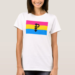 T-shirts Bandeira Pansexual do orgulho