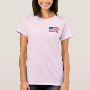 T-shirts Bandeira Pintada por Splatter dos EUA