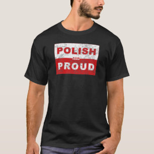 T-shirts Bandeira polonesa e orgulhosa