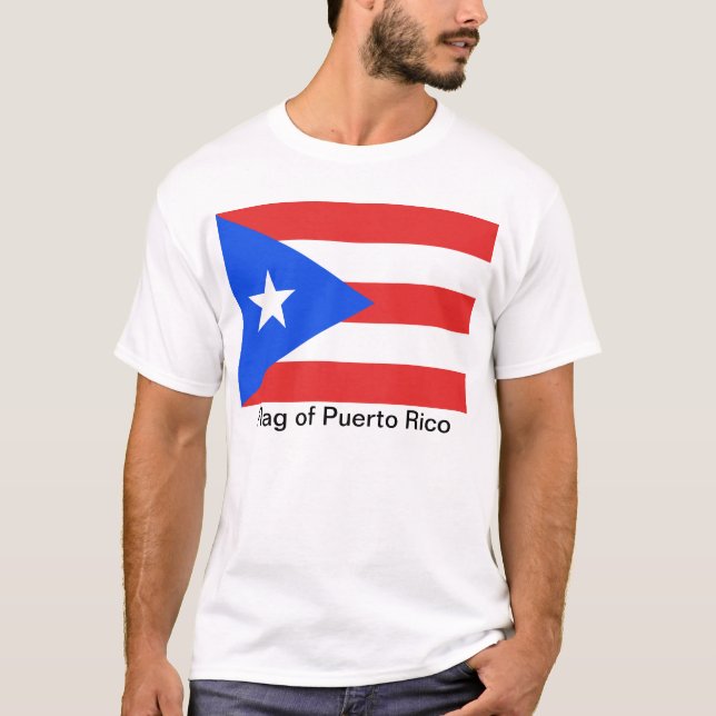 T-shirts Bandeira Porto Rico (Frente)
