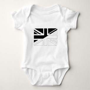 T-shirts Bandeira preto e branco de Union Jack Ingleses