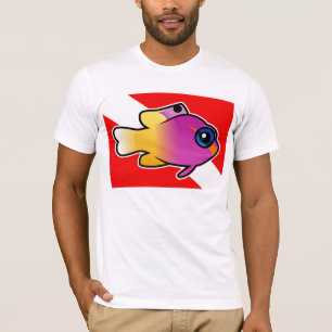 T-shirts Bandeira real do mergulho de Gramma