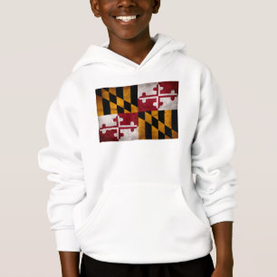 T-shirts Bandeira resistida do estado de Maryland do