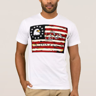 T-shirts Bandeira revolucionária americana!