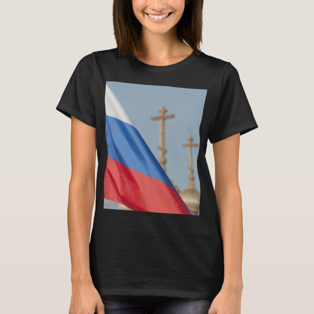 T-shirts bandeira russa (Frente)