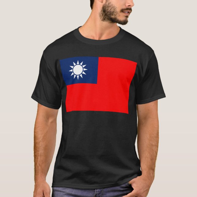 T-shirts bandeira taiwan (Frente)