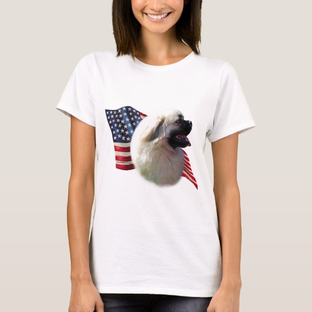 T-shirts Bandeira Tibetana Espanhola (Frente)