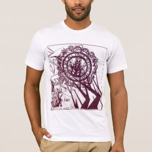 T-shirts Bandeiras de ondulação (vermelhas)