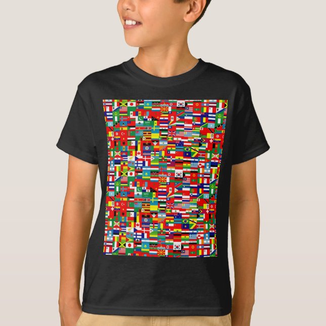 T-SHIRTS BANDEIRAS DO MUNDO (Frente)