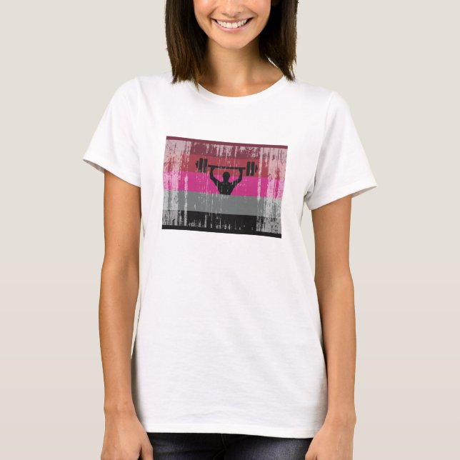 T-SHIRTS BANDERA DE ORGULHO MUSCULAR (Frente)