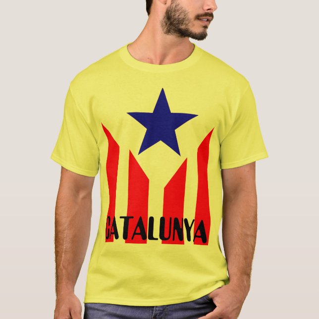 T-shirts Bandera Estelada Catalana (Frente)