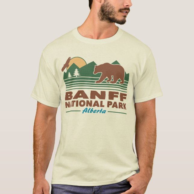 T-shirts Banff National Park Bear (Frente)