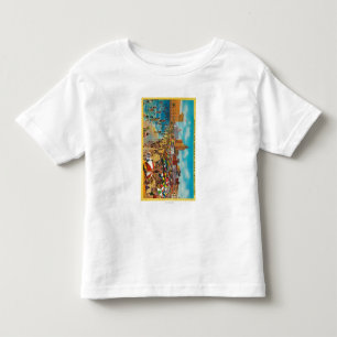 T-shirts Banhando-se na lagoa, Long Beach