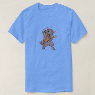 T-shirts Banjo Playing Cat
