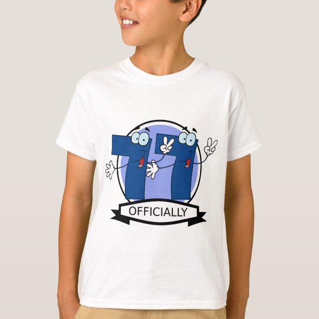 T-shirts Banner oficial de 77 aniversários (Frente)