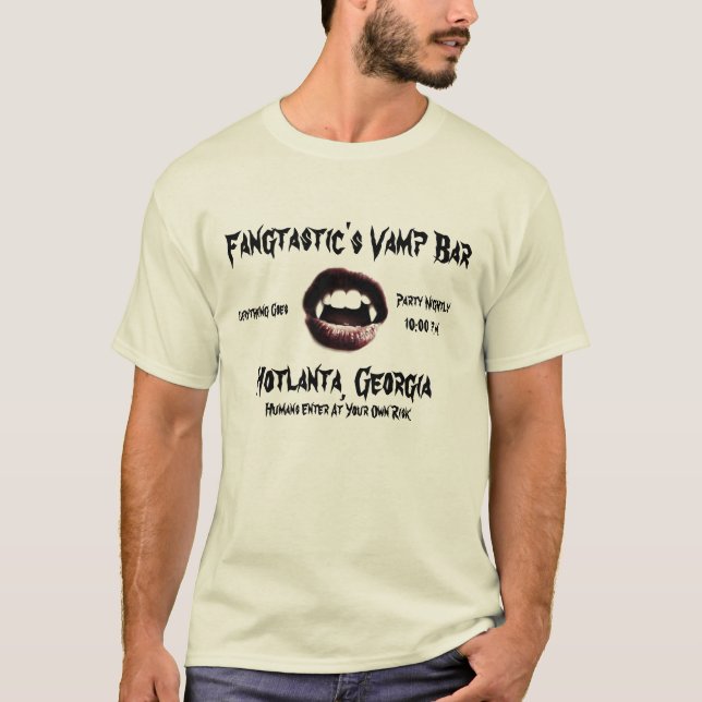 T-shirts Bar do Vamp de Fangtastic (Frente)