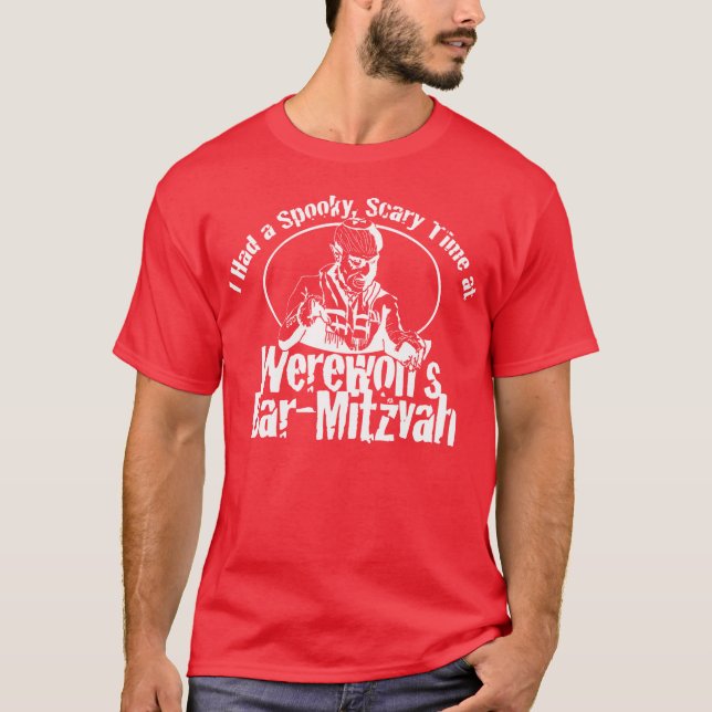T-shirts Bar Mitzvah do homem-lobo (Frente)