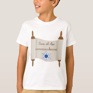 T-shirts Bar Mitzvah Torah Scroll Filho do Mandamento