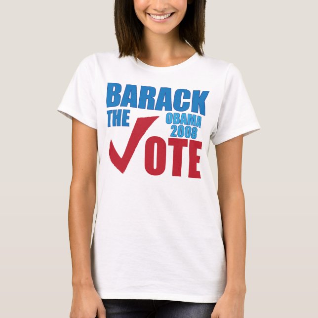 T-shirts Barack o voto! Campanha eleitoral 2008 de Obama (Frente)