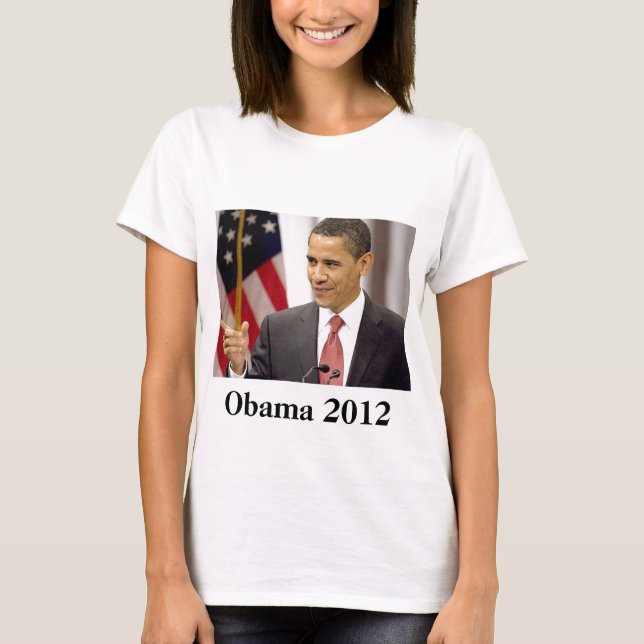 T-shirts Barack Obama 2012 (Frente)