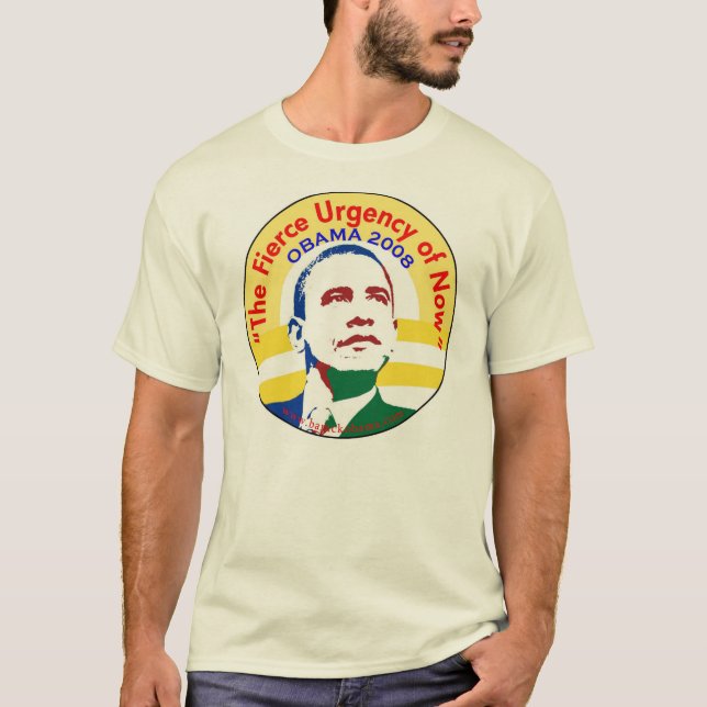 T-shirts Barack Obama Biden a urgência feroz de agora (Frente)