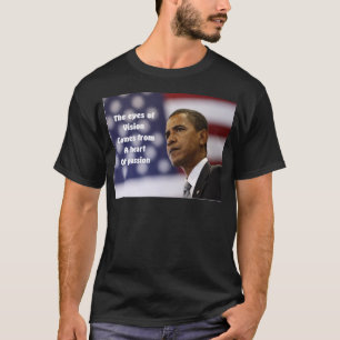 T-shirts Barack Obama coração da paixão