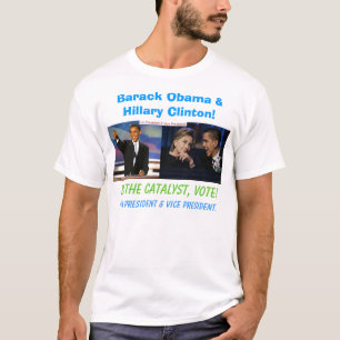 T-shirts Barack Obama e Hillary Clinton