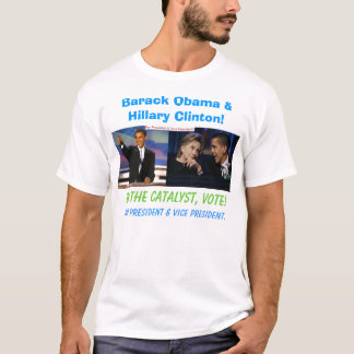 T-shirts Barack Obama e Hillary Clinton