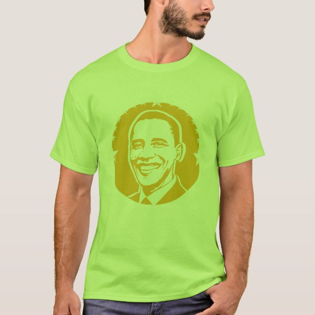 T-shirts Barack Obama enfrenta (Frente)