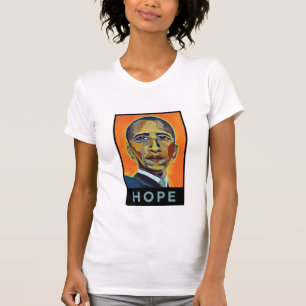 T-shirts Barack Obama - esperança - personalizado