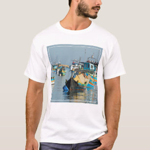 T-shirts Barcos de pesca malteses   Marsaxlokk em Malta