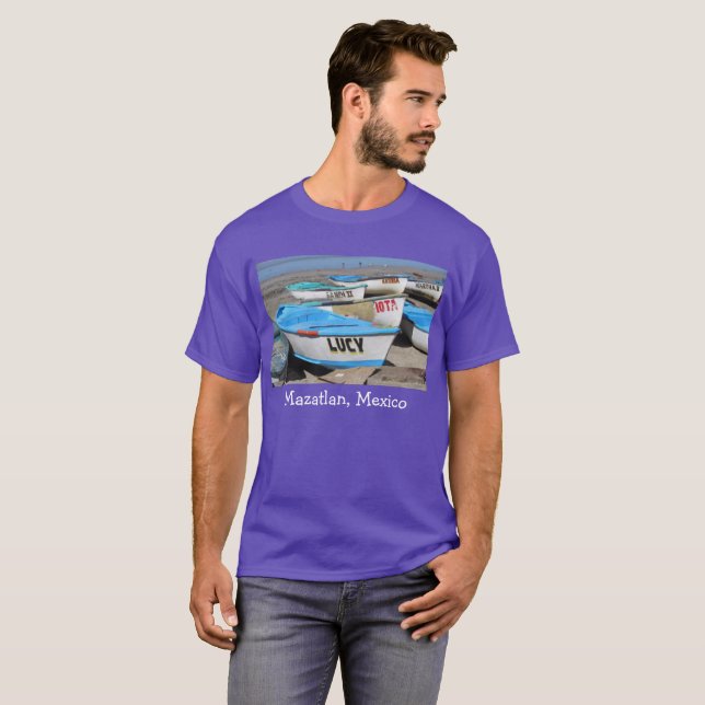 T-shirts Barcos De Pesca Mazatlan (Frente Completa)