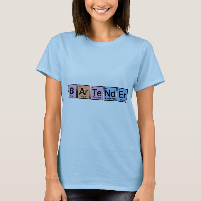 T-shirts Barman feito dos elementos (Frente)