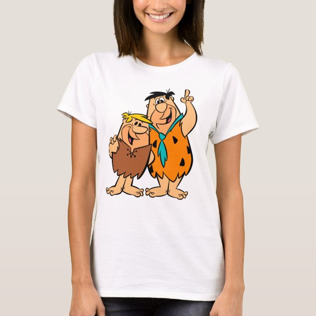 T-shirts Barney Rubble and Fred Flintstone (Frente)