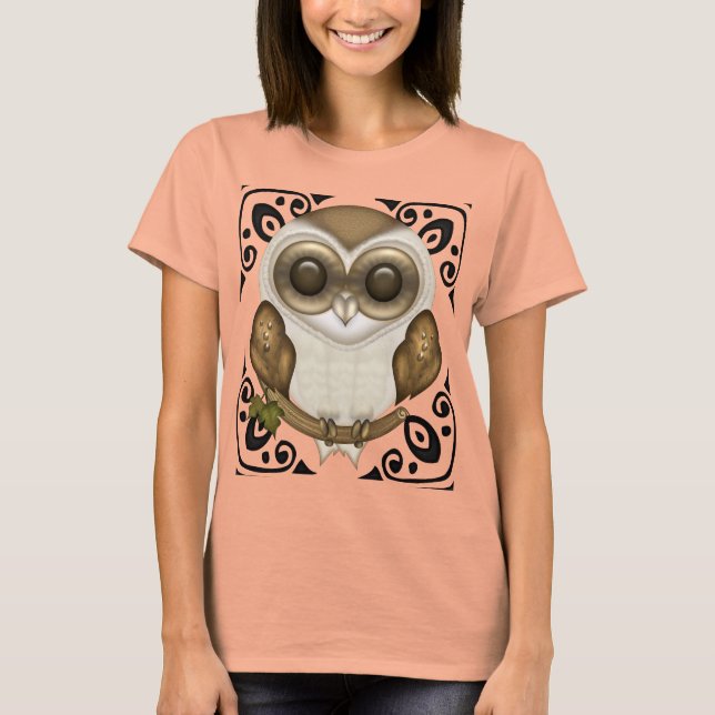 T-shirts Barney The Barn Owl Decorative Tee (Frente)