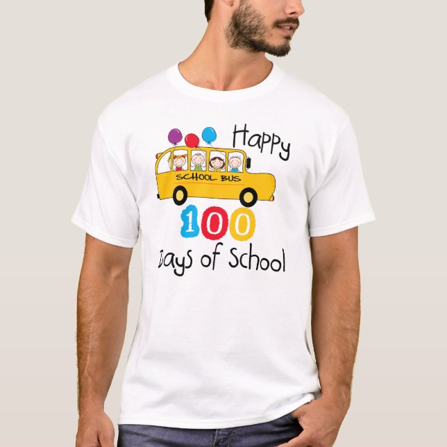 T-shirts Barramento Escolar Comemora 100 Dias (Frente)