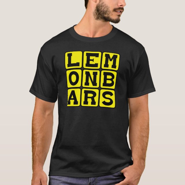 T-shirts Barras de Limão, Tipo de Sobremesa (Frente)