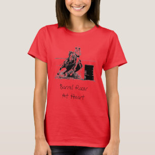 T-shirts Barrel Racer In Heart