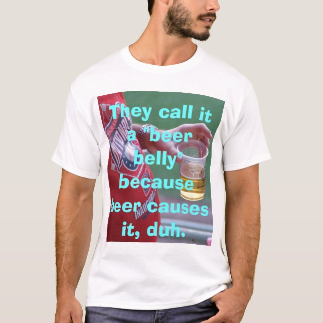 T-shirts Barriga de cerveja (Frente)