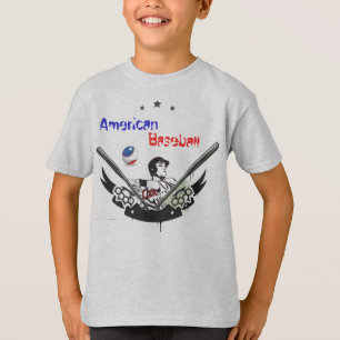 T-shirts baseball americano