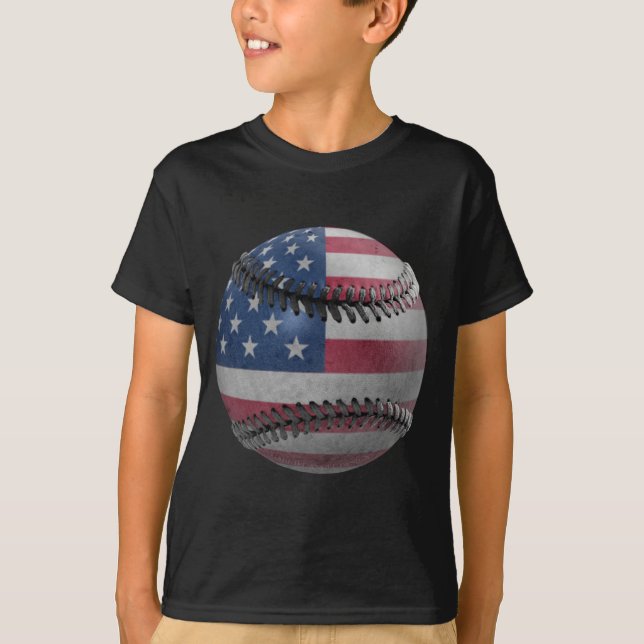 T-shirts Baseball Americano (Frente)